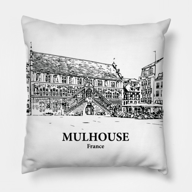 Mulhouse - France Pillow by Lakeric
