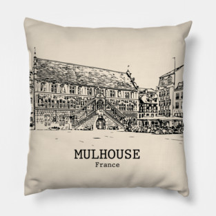 Mulhouse - France Pillow