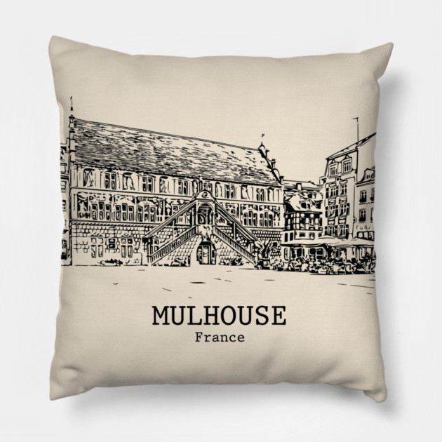 Mulhouse - France Pillow by Lakeric