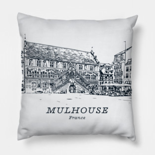 Mulhouse - France Pillow