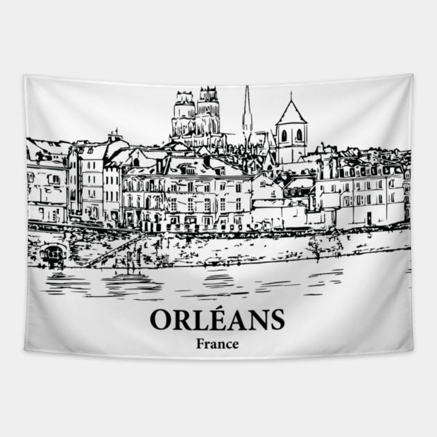 Orléans - France Tapestry by Lakeric