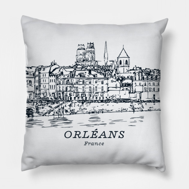 Orléans - France Pillow by Lakeric