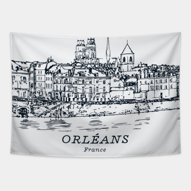 Orléans - France Tapestry by Lakeric