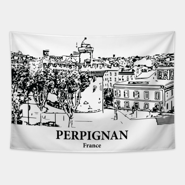 Perpignan - France Tapestry by Lakeric
