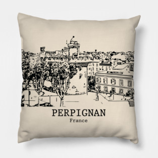 Perpignan - France Pillow