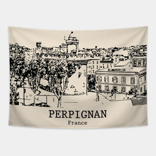 Perpignan - France Tapestry by Lakeric