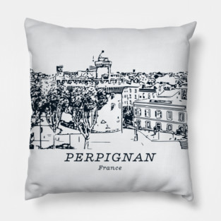 Perpignan - France Pillow