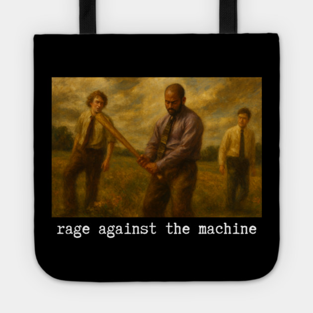 Rage Against Office Space Tote by Low Life Shirts