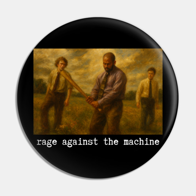 Rage Against Office Space Pin by Low Life Shirts