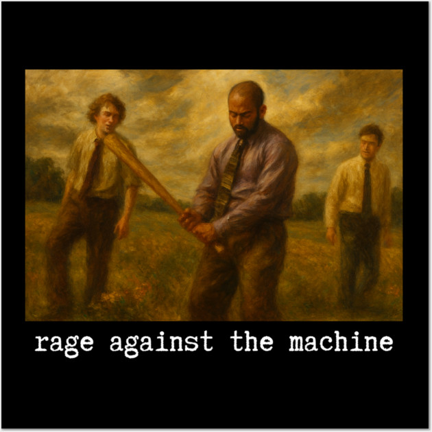 Rage Against Office Space Wall Art by Low Life Shirts