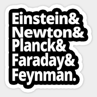 Greatest Physicists in History - Einstein, Newton, Planck, Faraday Feynman Magnet