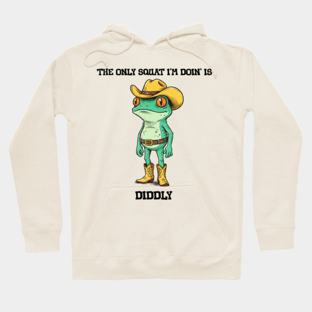 Squat Diddly Frog Hoodie by TurnEffect