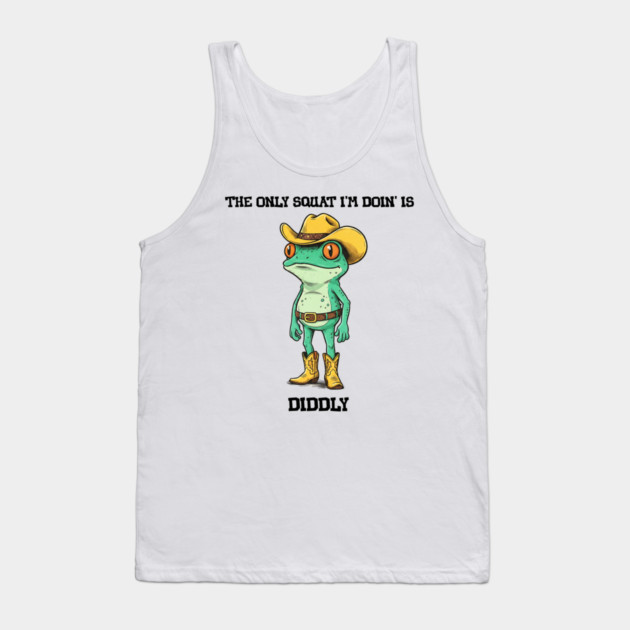 Squat Diddly Frog Tank Top by TurnEffect