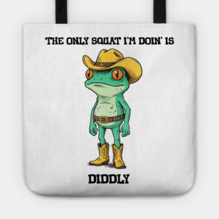 Squat Diddly Frog Tote
