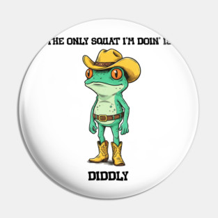 Squat Diddly Frog Pin