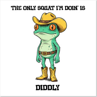 Squat Diddly Frog Posters and Art