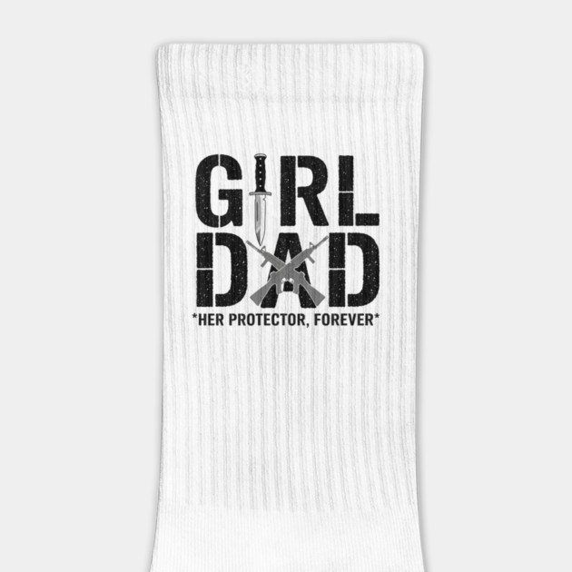 Girl Dad Her Protector Forever Tactical Father Of Daughters by ArtistTee ⭐⭐⭐⭐⭐