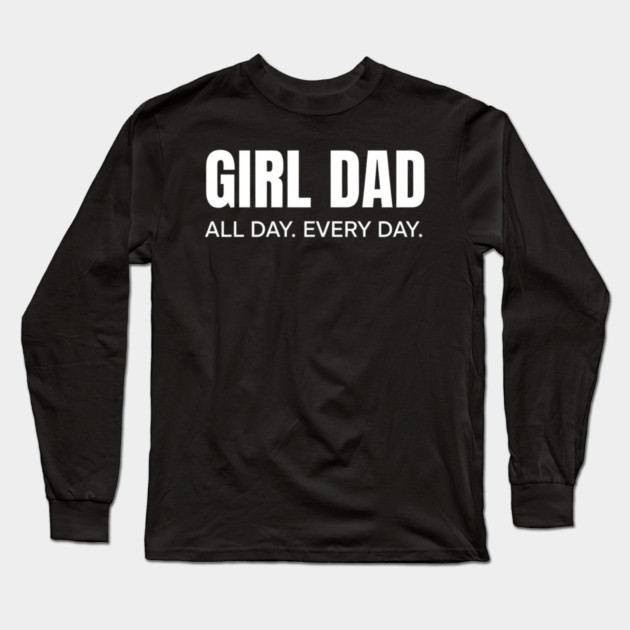 Girl Dad New Dad Baby Feet Cute Pregnancy Announcement Long Sleeve T-Shirt by ArtistTee ⭐⭐⭐⭐⭐