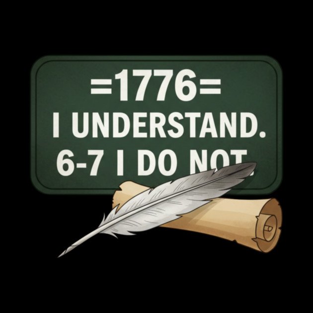 1776 I Understand 6 7 I Do Not Funny History Social Studies Teacher by ArtistTee ⭐⭐⭐⭐⭐