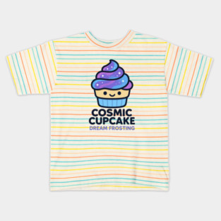 Cosmic Cupcake Dream Frosting – Cosmo Bites Kawaii Galaxy Dessert Design Kids T-Shirt