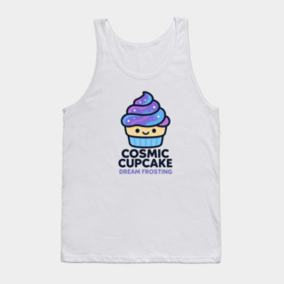 Cosmic Cupcake Dream Frosting – Cosmo Bites Kawaii Galaxy Dessert Design Tank Top