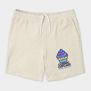 Cosmic Cupcake Dream Frosting – Cosmo Bites Kawaii Galaxy Dessert Design Shorts