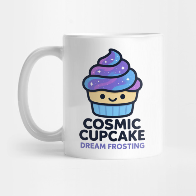 Cosmic Cupcake Dream Frosting – Cosmo Bites Kawaii Galaxy Dessert Design by Anne Lee