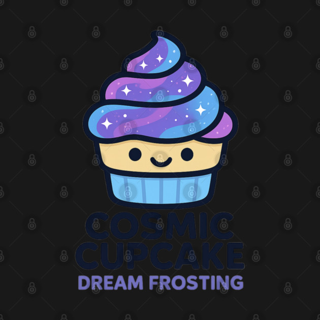 Cosmic Cupcake Dream Frosting – Cosmo Bites Kawaii Galaxy Dessert Design by Anne Lee