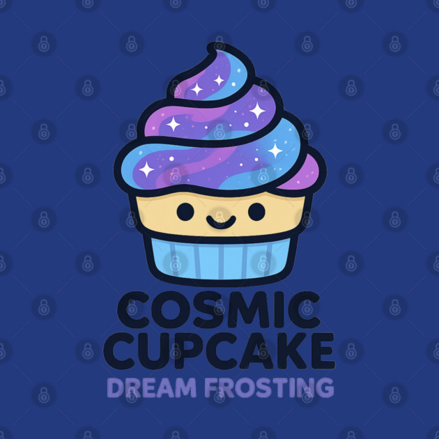 Cosmic Cupcake Dream Frosting – Cosmo Bites Kawaii Galaxy Dessert Design by Anne Lee