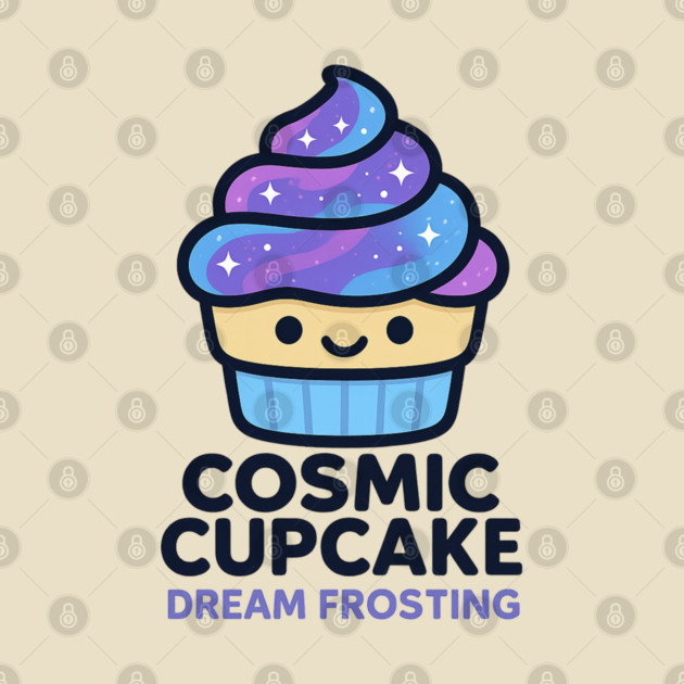 Cosmic Cupcake Dream Frosting – Cosmo Bites Kawaii Galaxy Dessert Design by Anne Lee