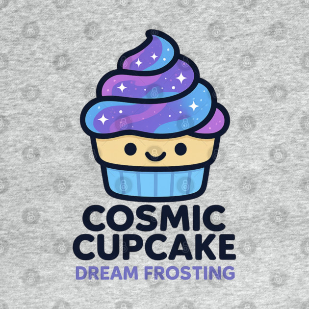 Cosmic Cupcake Dream Frosting – Cosmo Bites Kawaii Galaxy Dessert Design by Anne Lee