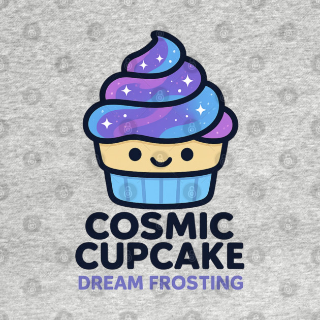Cosmic Cupcake Dream Frosting – Cosmo Bites Kawaii Galaxy Dessert Design by Anne Lee