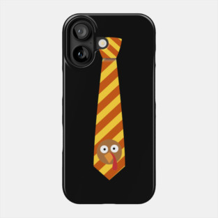 Striped Turkey Tie for Thanksgiving Fun Phone Case