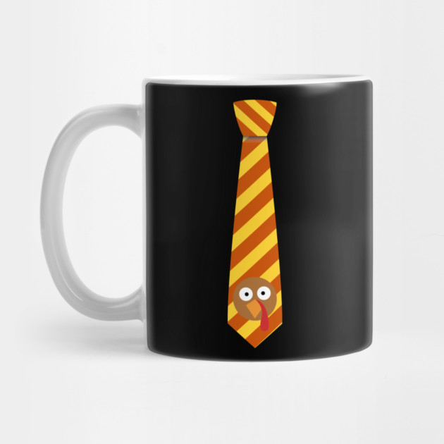 Striped Turkey Tie for Thanksgiving Fun by Creatifly Graphic Tees