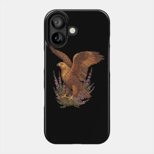 Golden Eagle with Highland Florals Phone Case