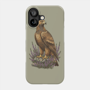 Golden Eagle with Heather Design Phone Case