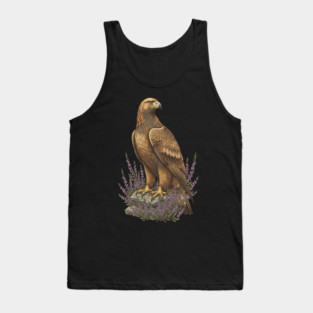 Golden Eagle with Heather Design Tank Top