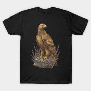 Golden Eagle with Heather Design T-Shirt