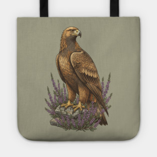 Golden Eagle with Heather Design Tote