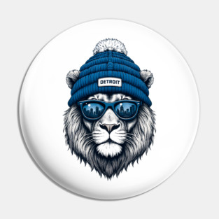 Detroit Lions football Pin