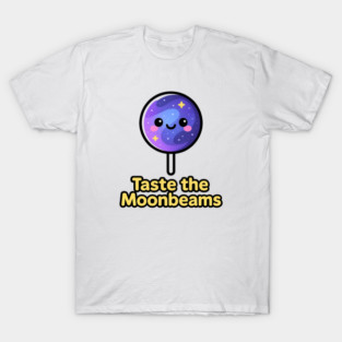 Taste the Moonbeams – Cosmo Bites Kawaii Galaxy Lollipop Design T-Shirt