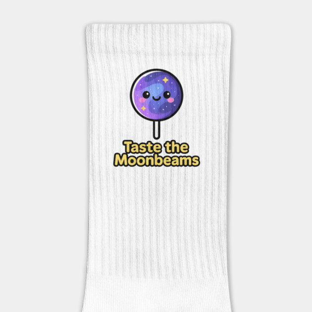 Taste the Moonbeams – Cosmo Bites Kawaii Galaxy Lollipop Design by Anne Lee