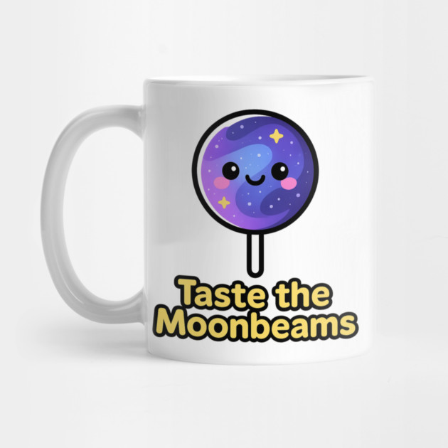 Taste the Moonbeams – Cosmo Bites Kawaii Galaxy Lollipop Design by Anne Lee