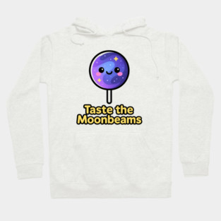 Taste the Moonbeams – Cosmo Bites Kawaii Galaxy Lollipop Design Hoodie