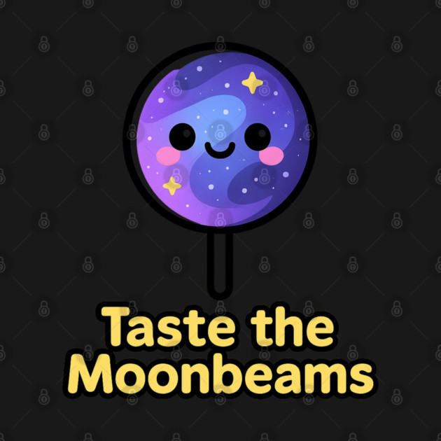 Taste the Moonbeams – Cosmo Bites Kawaii Galaxy Lollipop Design by Anne Lee