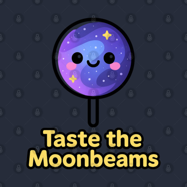 Taste the Moonbeams – Cosmo Bites Kawaii Galaxy Lollipop Design by Anne Lee