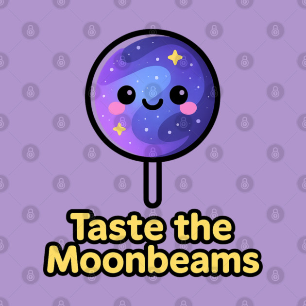 Taste the Moonbeams – Cosmo Bites Kawaii Galaxy Lollipop Design by Anne Lee