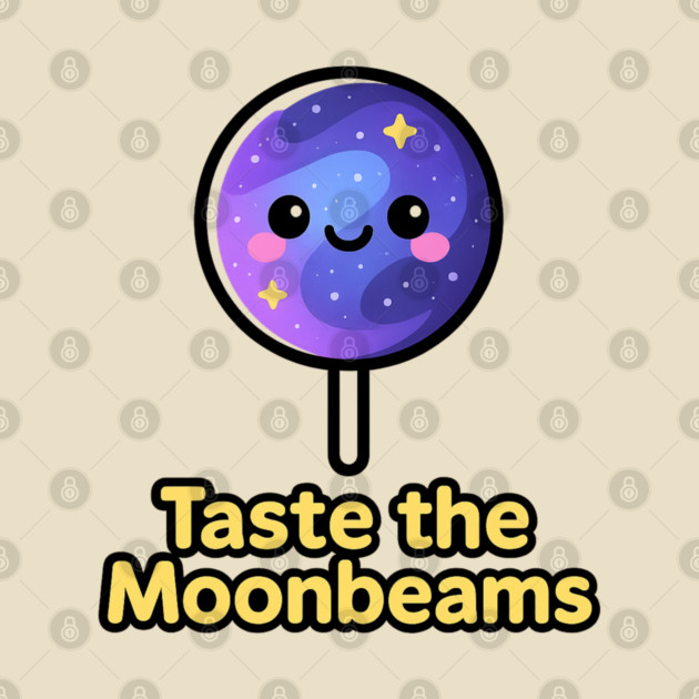 Taste the Moonbeams – Cosmo Bites Kawaii Galaxy Lollipop Design by Anne Lee
