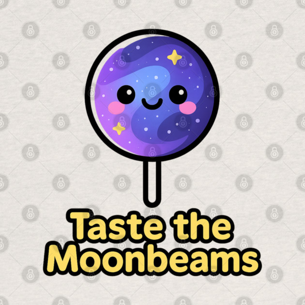 Taste the Moonbeams – Cosmo Bites Kawaii Galaxy Lollipop Design by Anne Lee