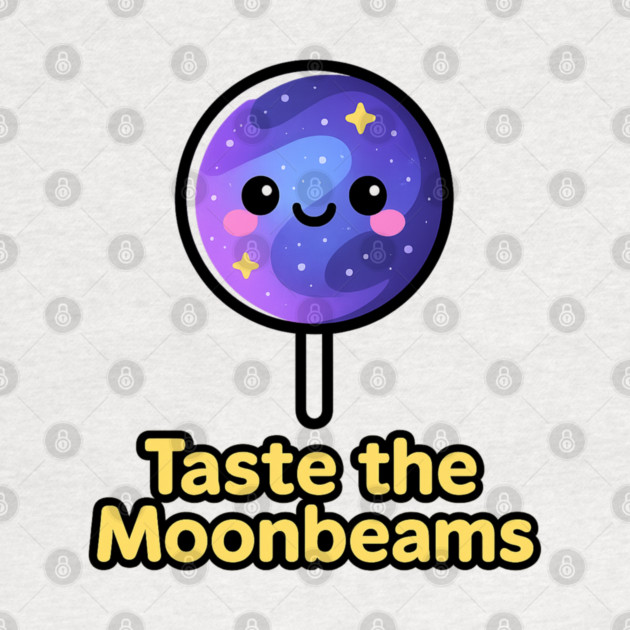 Taste the Moonbeams – Cosmo Bites Kawaii Galaxy Lollipop Design by Anne Lee